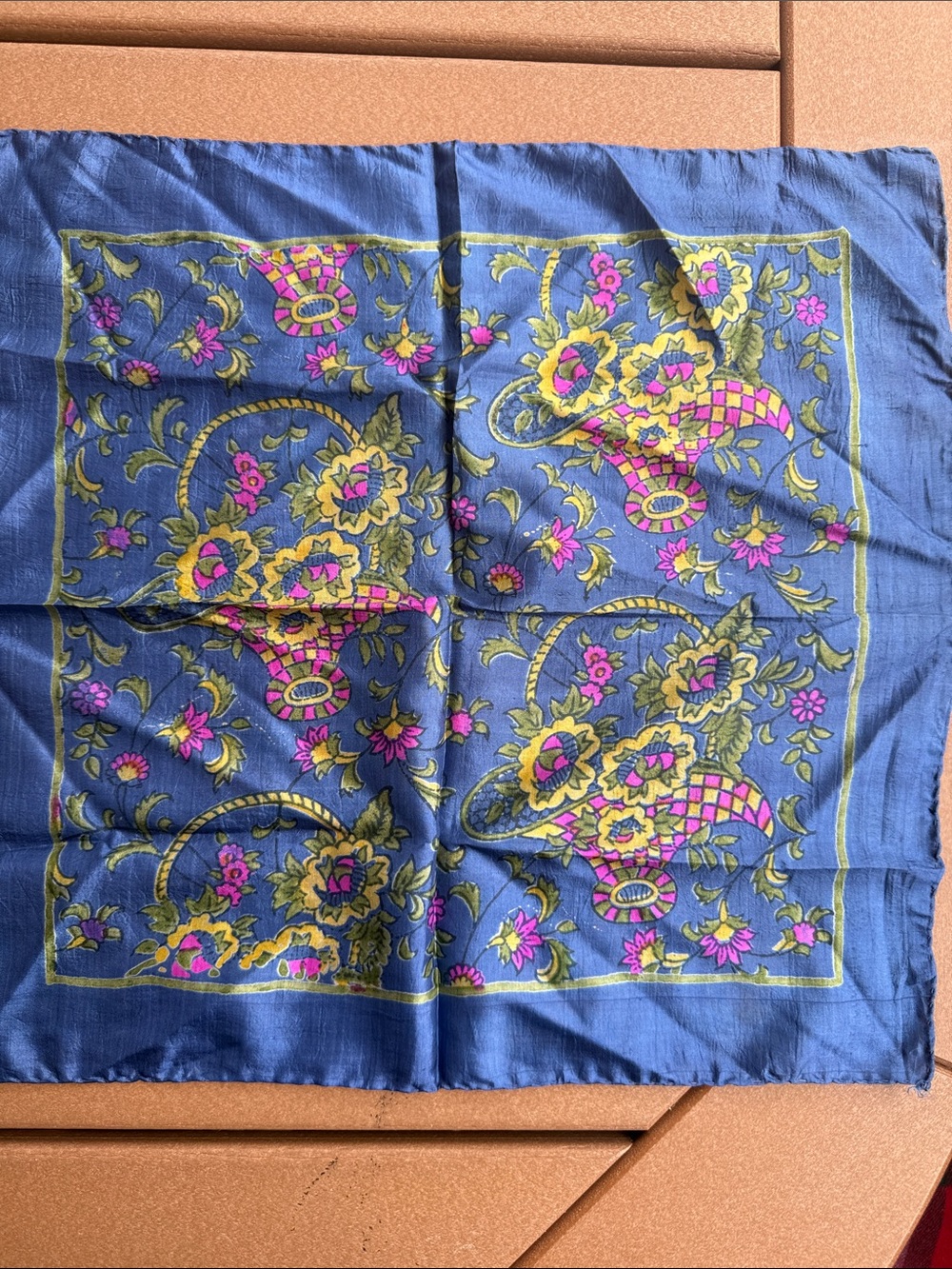 Vintage Silk Scarf 1970-80s